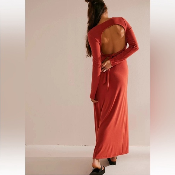 🌺✨Free People Beach Aubre Open Back Essential Maxi Dress, Size S✨🌺 - Picture 2 of 8